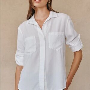 Bella Dahl Crisp White Button-Down Shirt